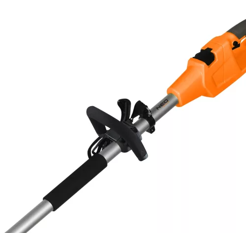 Neo Tools Magassági láncfűrész és sövényvágó 2 az 1-ben, 750W/250mm / 550W/460mm, teleszkópos szár max: 267cm