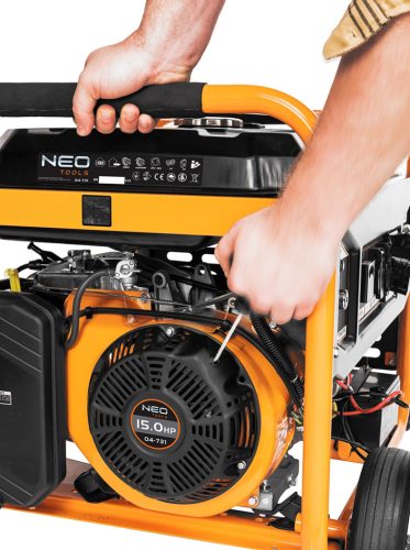 Neo Tools Áramfejlesztő, generátor, 6-6.5KW, 4 ütemű benzinmotorral