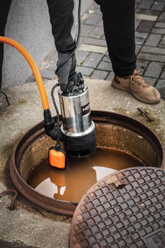 Neo Tools Szennyvízszivattyú, INOX ház, 900W, 17000L/óra