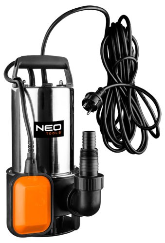 Neo Tools Szennyvízszivattyú, INOX ház, 900W, 17000L/óra
