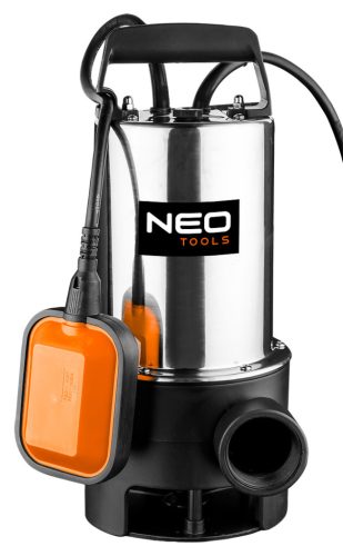 Neo Tools Szennyvízszivattyú, INOX ház, 1100W, 18000L/óra