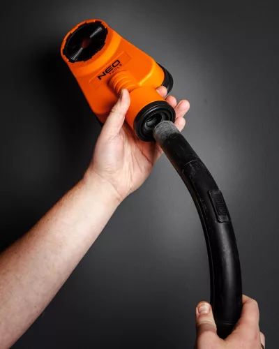 Neo Tools Porelszívó adapter fúráshoz, 70mm-ig, univerzális porszívócsatlakozóval
