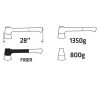 Verto balta 710mm 800g. üvegszálas nyéllel