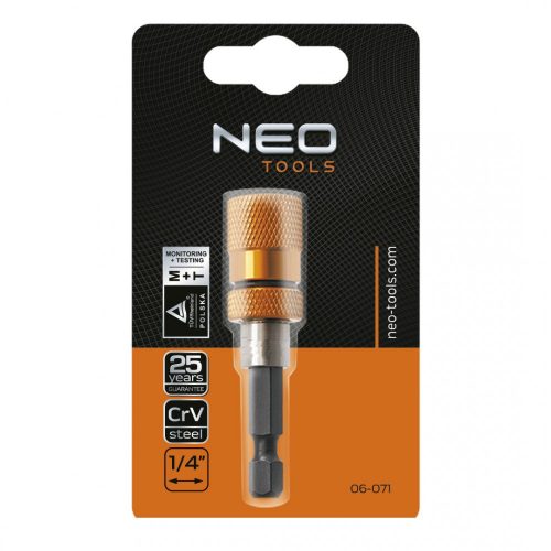 Neo Tools bit hajtószár mágneses 1/4" 60mm