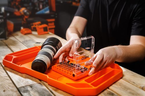 Neo Tools Műszerész, precíziós csavarhúzókészlet, bitekkel, nyéllel és hosszabbító szárakkal, 45db-os