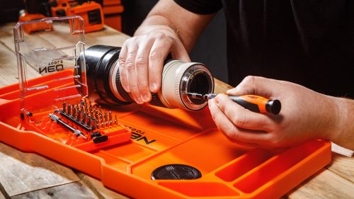 Neo Tools Műszerész, precíziós csavarhúzókészlet, bitekkel, nyéllel és hosszabbító szárakkal, 45db-os