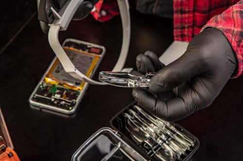 Neo Tools Fejpántos nagyító, 5 lencsével, LED-es világítással