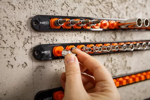 Neo Tools Dugókulcs tartósín készlet, 1/4", 3/8", 1/2", 6db-os