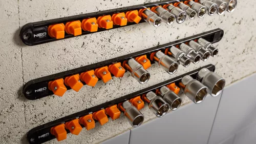 Neo Tools Dugókulcs tartósín készlet, 1/4", 3/8", 1/2", 6db-os