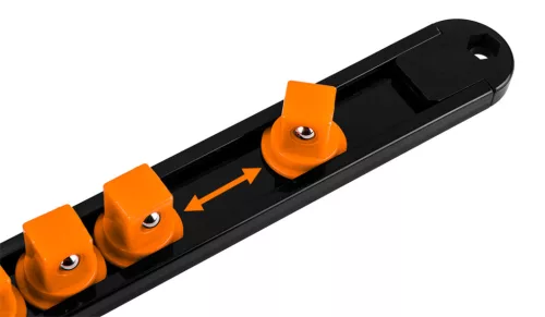 Neo Tools Dugókulcs tartósín készlet, 1/4", 3/8", 1/2", 6db-os