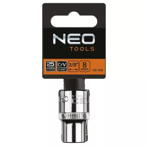 Neo Tools Dugókulcs 8mm, 3/8", hatlapú