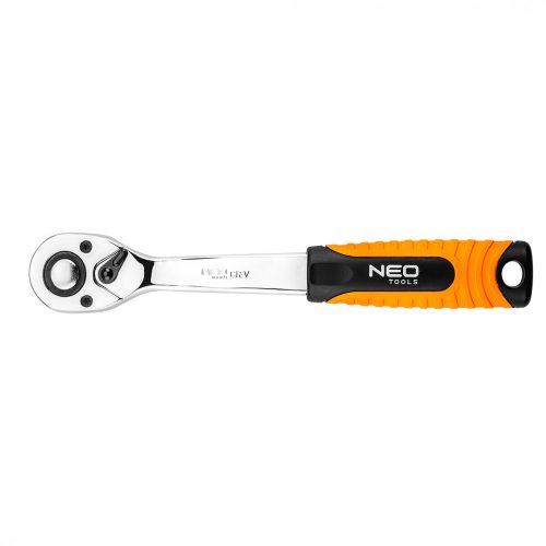 Neo Tools racsnis hajtókar 1/4"145mm váltós 72fog