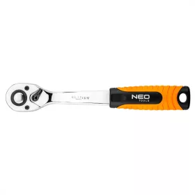 Neo Tools racsnis hajtókar 3/8"195mm váltós 72 fog