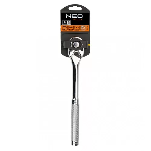 Neo Tools racsnis hajtókar 1/2"255mm váltós 48fog