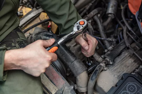 Neo Tools Racsnis kulcs 3/8", 90 fog