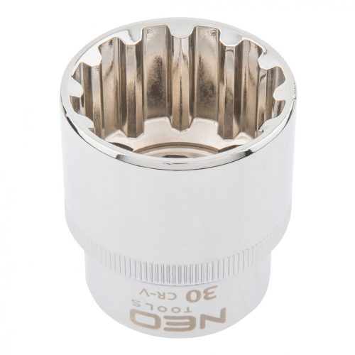 Neo Tools dugókulcs fej 1/2" 30mm 12p