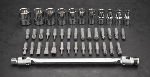 Neo Tools Dugókulcskészlet + bitkészlet 1/4", 41db