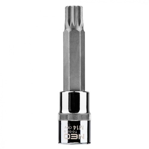 Neo Tools torx 1/2" Spline, XZN dugókulcs 12szög M14x100