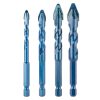 Neo Tools Univerzális keményfémlapkás fúrókészlet, 1/4" hatszög szárral, 6,8,10,12mm, 4db