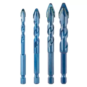   Neo Tools Univerzális keményfémlapkás fúrókészlet, 1/4" hatszög szárral, 6,8,10,12mm, 4db