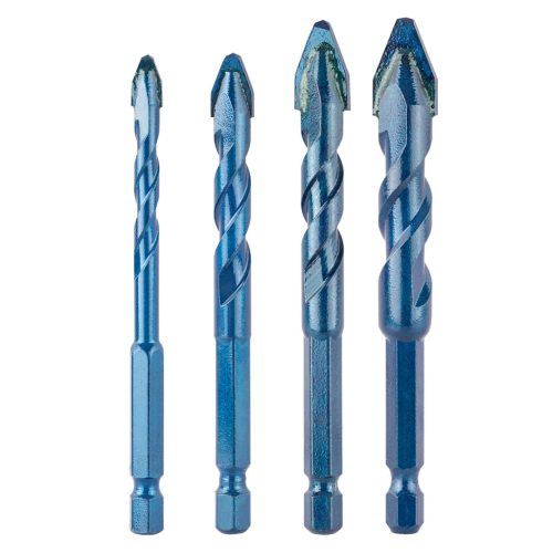 Neo Tools Univerzális keményfémlapkás fúrókészlet, 1/4" hatszög szárral, 6,8,10,12mm, 4db