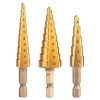 Neo Tools Lépcsős fúrókészlet, 3db-os, HSS-Titán, 3-20mm, hatszög szárral