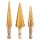 Neo Tools Lépcsős fúrókészlet, 3db-os, HSS-Titán, 3-20mm, hatszög szárral
