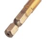Neo Tools Gépi menetfúró, 2az1ben előfúró éllel, HSS-Titán, M3X0,5mm, hatszög szárral