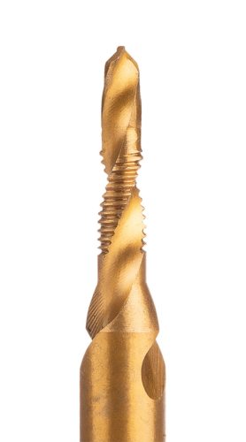 Neo Tools Gépi menetfúró, 2az1ben előfúró éllel, HSS-Titán, M4X0,7mm, hatszög szárral