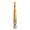 Neo Tools Gépi menetfúró, 2az1ben előfúró éllel, HSS-Titán, M5X0,8mm, hatszög szárral
