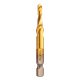 Neo Tools Gépi menetfúró, 2az1ben előfúró éllel, HSS-Titán, M5X0,8mm, hatszög szárral