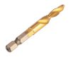 Neo Tools Gépi menetfúró, 2az1ben előfúró éllel, HSS-Titán, M6X1mm, hatszög szárral