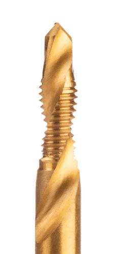 Neo Tools Gépi menetfúró, 2az1ben előfúró éllel, HSS-Titán, M6X1mm, hatszög szárral