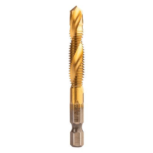 Neo Tools Gépi menetfúró, 2az1ben előfúró éllel, HSS-Titán, M8X1,25mm, hatszög szárral