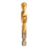 Neo Tools Gépi menetfúró, 2az1ben előfúró éllel, HSS-Titán, M10X1,5mm, hatszög szárral