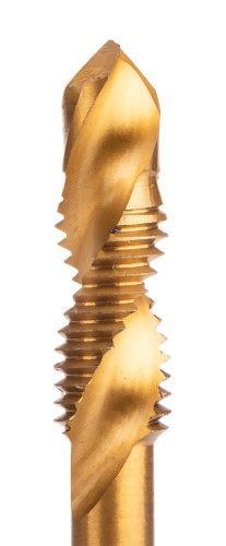 Neo Tools Gépi menetfúró, 2az1ben előfúró éllel, HSS-Titán, M10X1,5mm, hatszög szárral