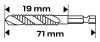 Neo Tools Gépi menetfúró, 2az1ben előfúró éllel, HSS-Titán, M10X1,5mm, hatszög szárral