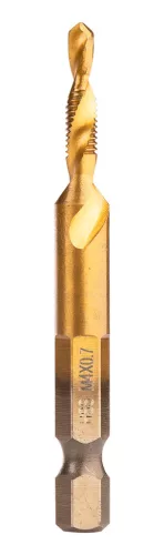 Neo Tools Gépi menetfúró készlet, 2az1ben előfúró éllel, HSS-Titán, M3-M10, 6db, hatszög szárral