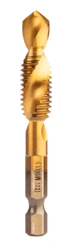 Neo Tools Gépi menetfúró készlet, 2az1ben előfúró éllel, HSS-Titán, M3-M10, 6db, hatszög szárral