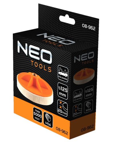 Neo Tools Polírkorong, filc 125x20mm, M14
