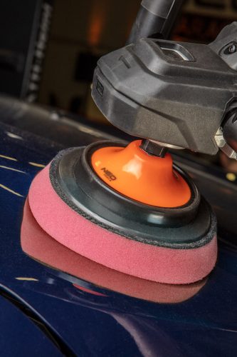 Neo Tools Polírkorong 130x150mmx25mm, közepes keméynségű szivacs