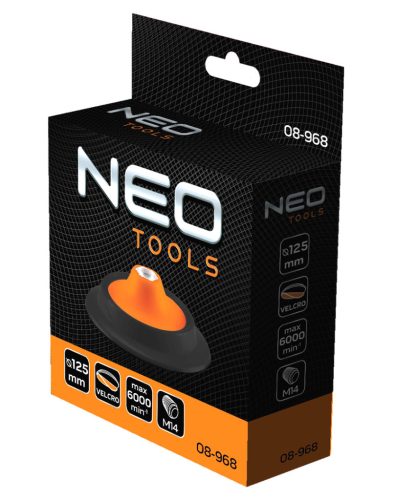 Neo Tools Hordozó korong 125mm polírkoronghoz 130x150mm, tépőzáras
