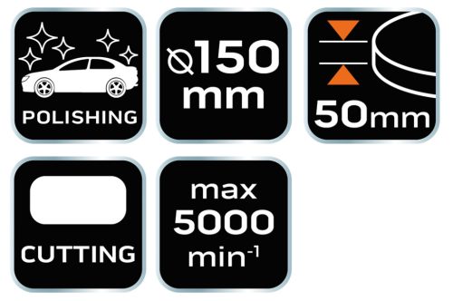 Neo Tools Polírkorong 150x50mm, szivacs, M14