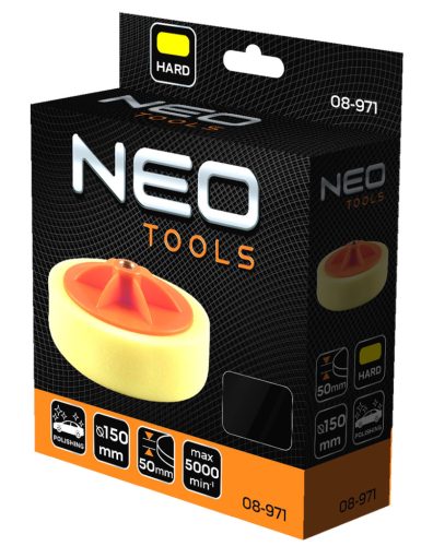 Neo Tools Polírkorong 150x50mm, kemény szivacs, M14