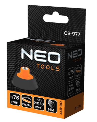 Neo Tools Hordozó korong 75mm Polírkoronghoz 85mm, tépőzáras