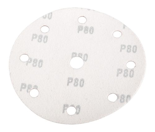 Neo Tools Csiszolókorong tépőzáras 150mm, P80, 9 lyukkal, 5db, 04-721-hez