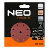Neo Tools Csiszolókorong tépőzáras 150mm, P100, 9 lyukkal, 5db, 04-721-hez