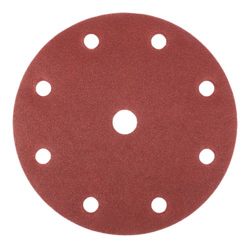 Neo Tools Csiszolókorong tépőzáras 150mm, P180, 9 lyukkal, 5db, 04-721-hez