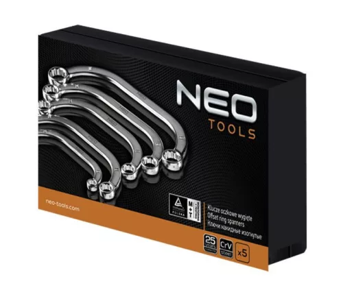 Neo Tools csillagkulcs készlet 5r. 9-22mm félhold