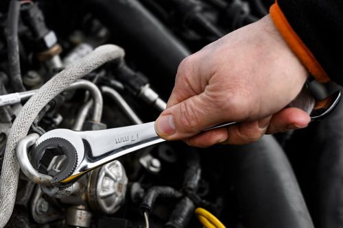 Neo Tools Racsnis csillag-villáskulcs, félig nyitott, 17mm